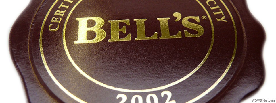 Bells wax embossed label