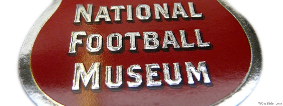 Football museum embossed label