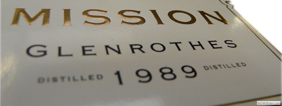 Glenrothes embossed label