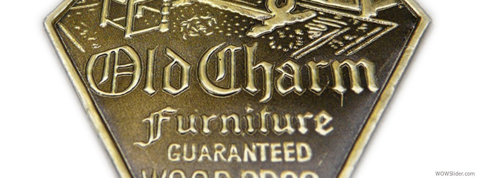 Old Charm embossed label